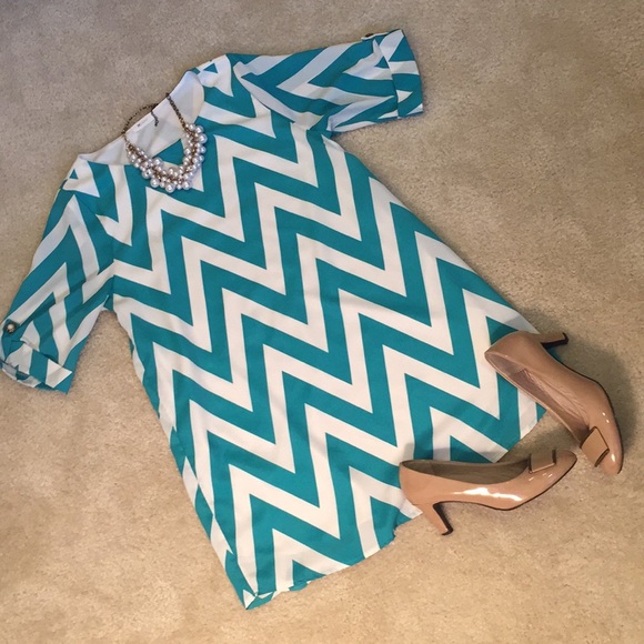 Everly Dresses & Skirts - Chevron Everly Dress